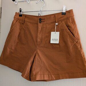 ANA A New Approach Women's Copper Canyon Canvas Pleated Shorts Size 10 NWT